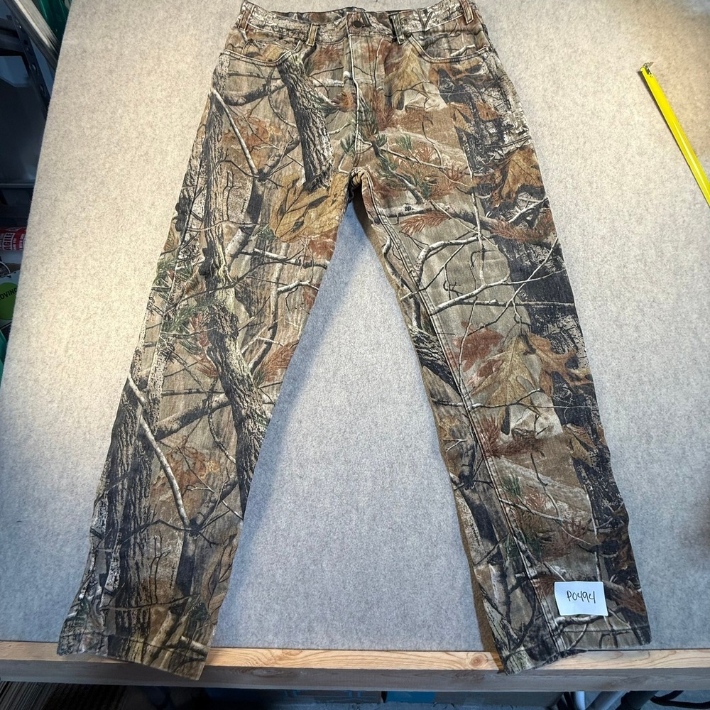 Ranger Mens Realtree AP Camo Hunting Pants 38x30 Cotton Denim Straight Leg‎ Camo